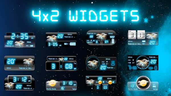 Weather Neon — Home-screen widgets